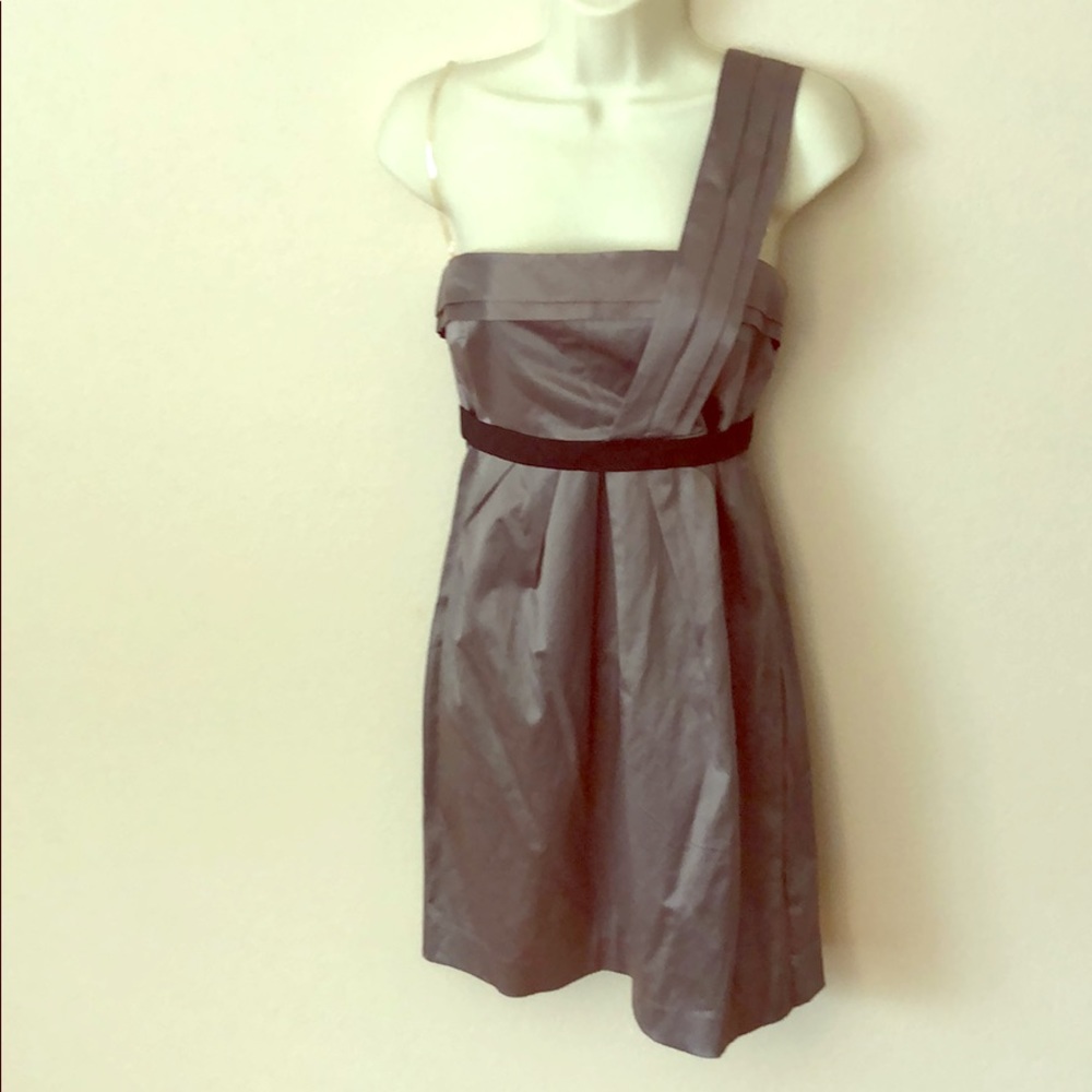 Rhapsody grey one shoulder dress, medium